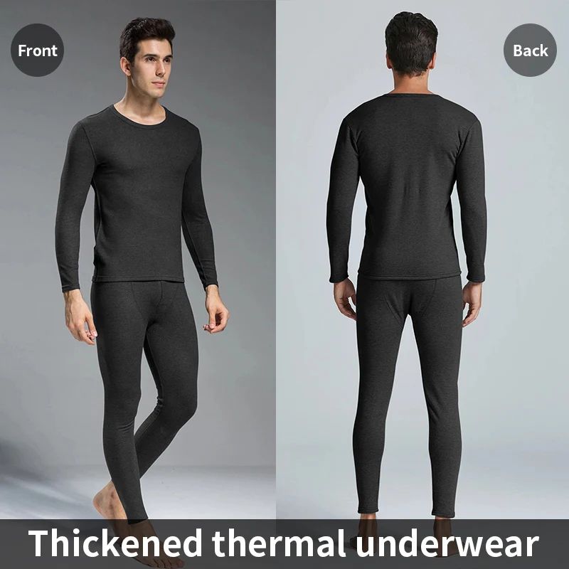 Mens Thermal Underwear Set for Winter Warmth, Breathable Comfort, and Easy Layering