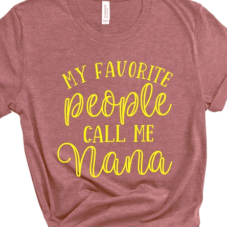 My Favorite People Call Me Nana Shirt – Custom Grandma Tee, Pregnancy Announcement, Mother's Day Gift for Nana