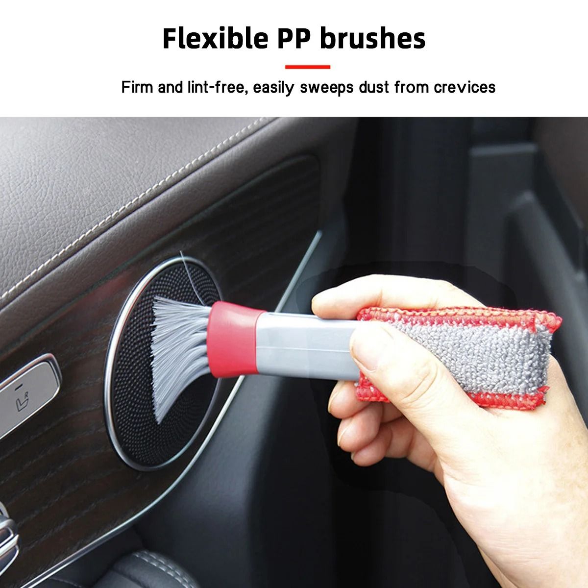 Dual-Head Microfiber Car Vent & Gap Cleaner