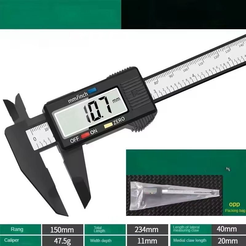 Digital Vernier Caliper High-Precision Measuring Tool for Woodworking, Metalwork & DIY