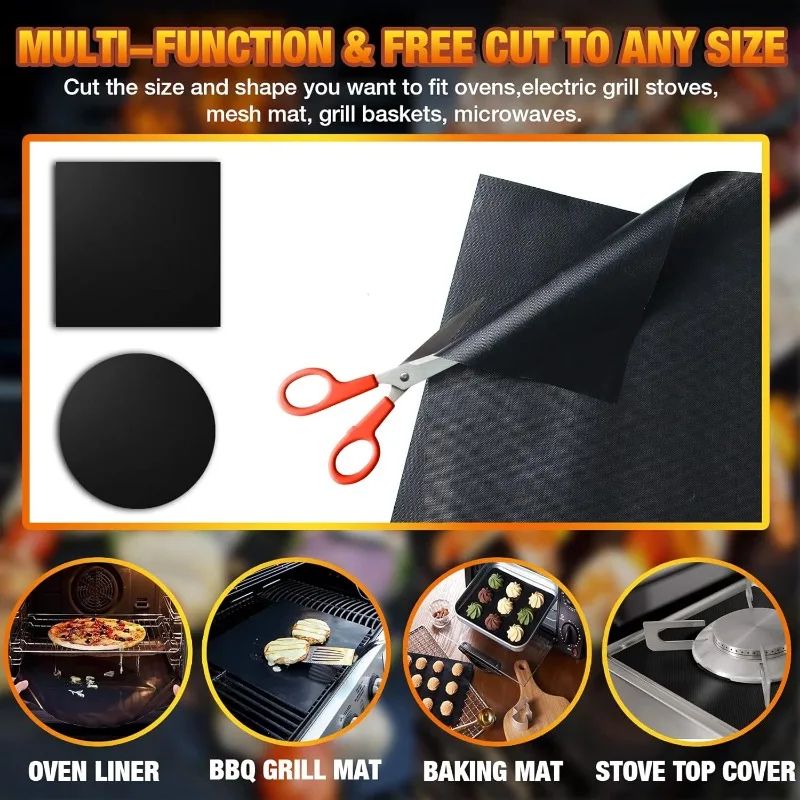 Non Stick Oven Liner Grill Mat Set