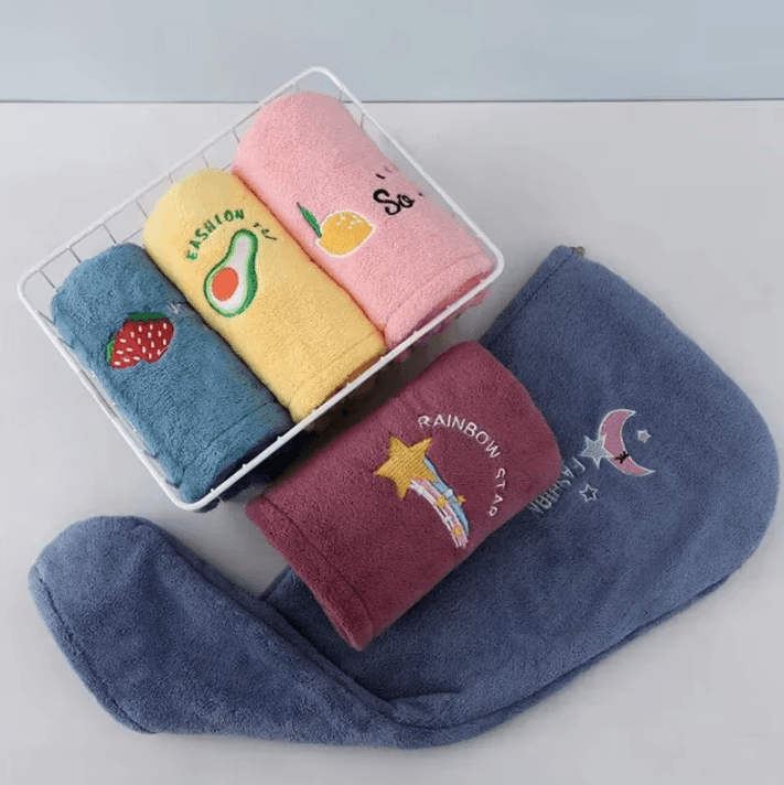 Quick-Dry Microfiber Hair Towel Wrap – Super Absorbent Soft Turban for Women