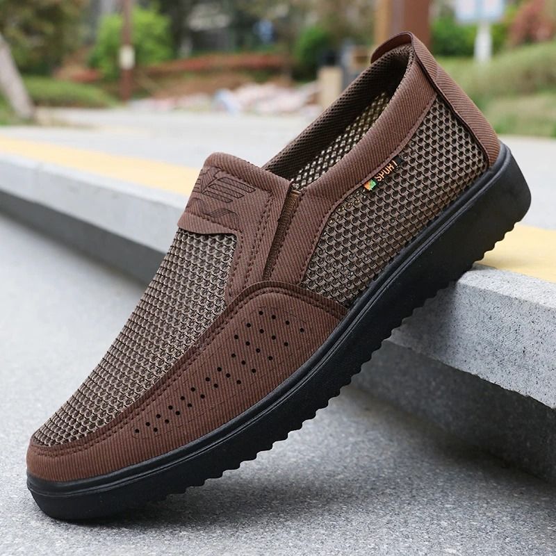 Mens Breathable Slip On Casual Shoes Lightweight Walking Sneakers