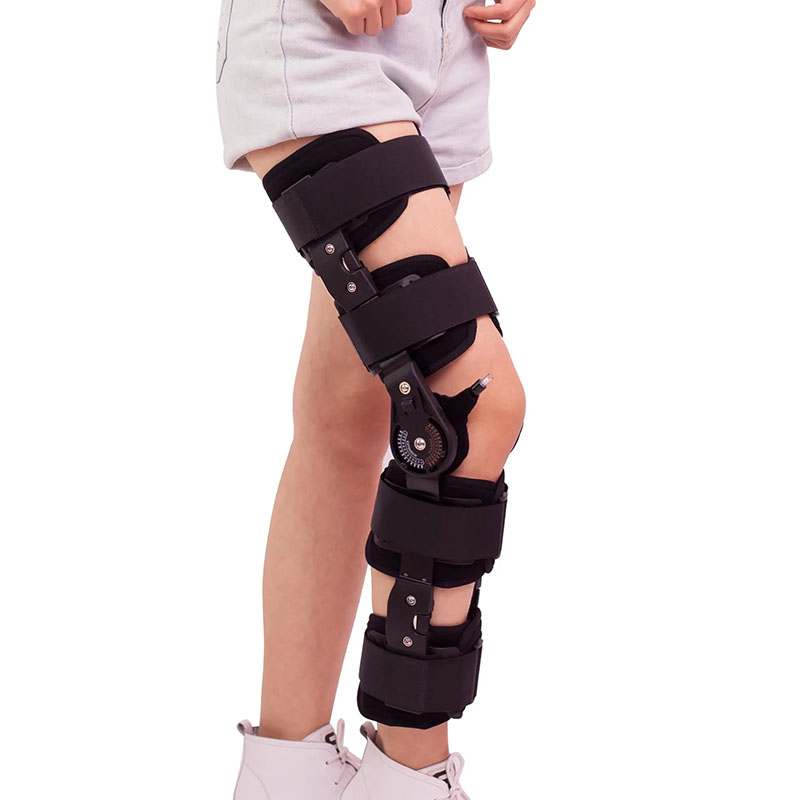 Orthopedic ROM Knee Brace Adjustable Hinged ACL MCL PCL Knee Support Stabilizer for Post Surgery Recovery