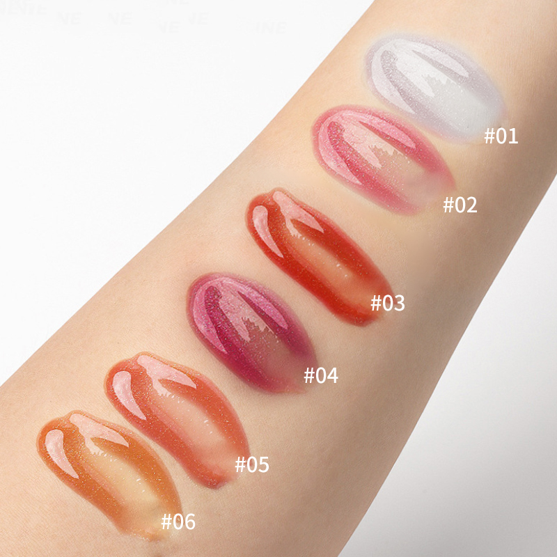 Water Gloss Jelly Lip Oil 6-Piece Set, Plumping, Hydrating Base, Long Lasting Moisture, Lip Treatment Primer