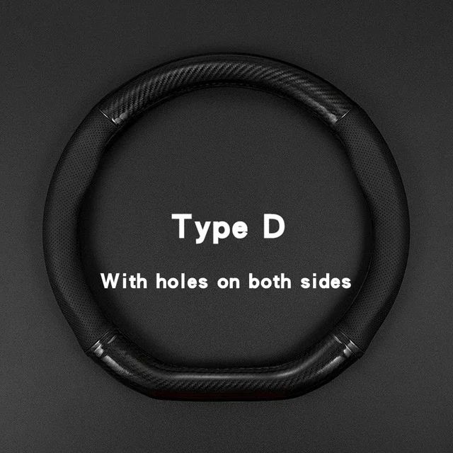 CarbonEdge Universal Car Steering Wheel Cover – Anti-Slip Leather Grip