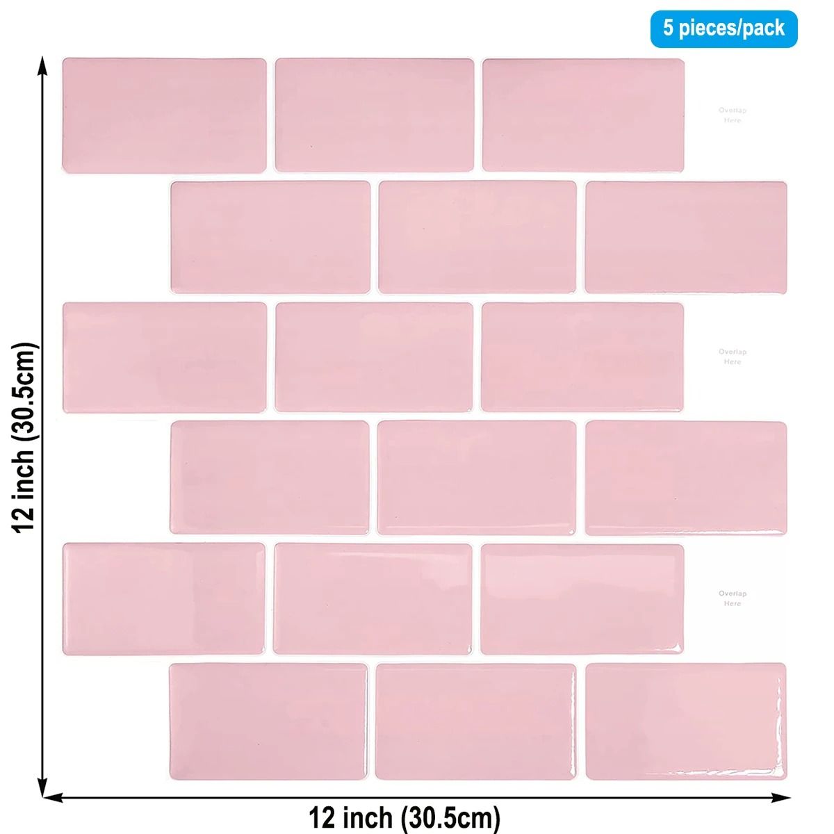 3D Waterproof Kitchen Wall Tiles | 12x12 Inch Strong Adhesive Mural | Premium Peel and Stick Home Wallpaper
