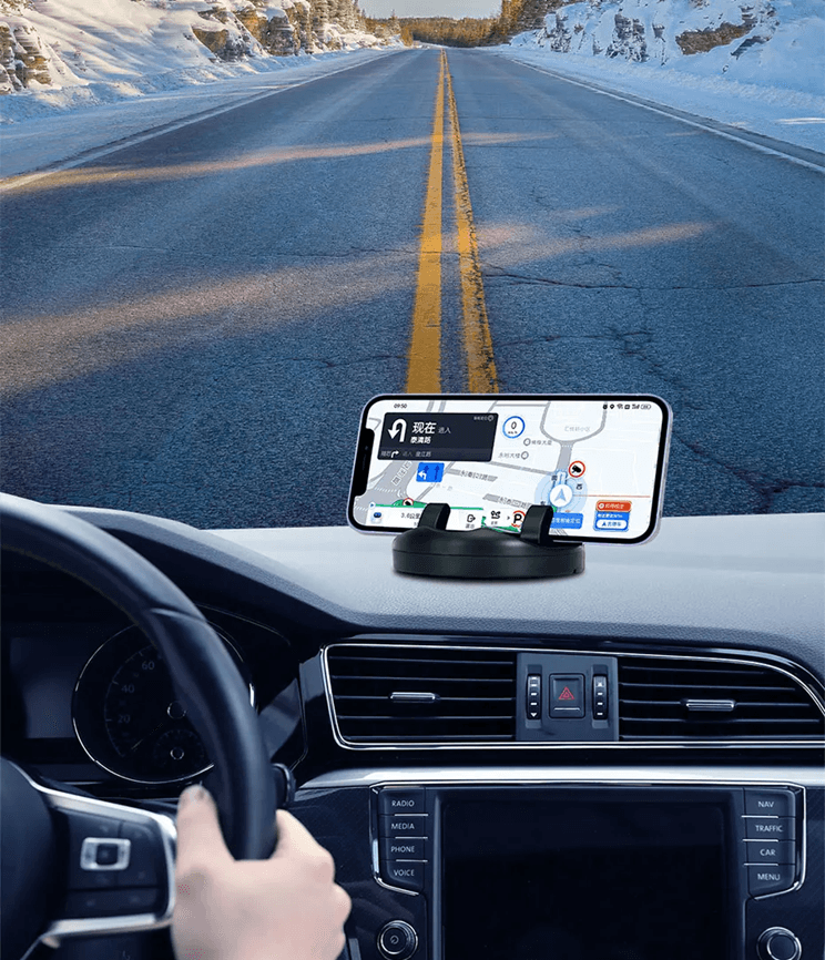 BLALION Dashboard Car Phone Mount with 360 Degree Rotation and One Hand Operation