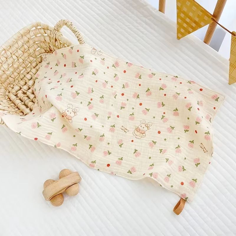 PureSoft 4-Layer Cotton Muslin Baby Face Towels and Long Burp Cloths