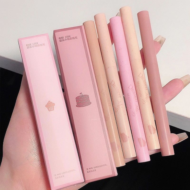 Dessert Automatic Lip Liner Waterproof Long Lasting Twist Up Lip Outline Pencil