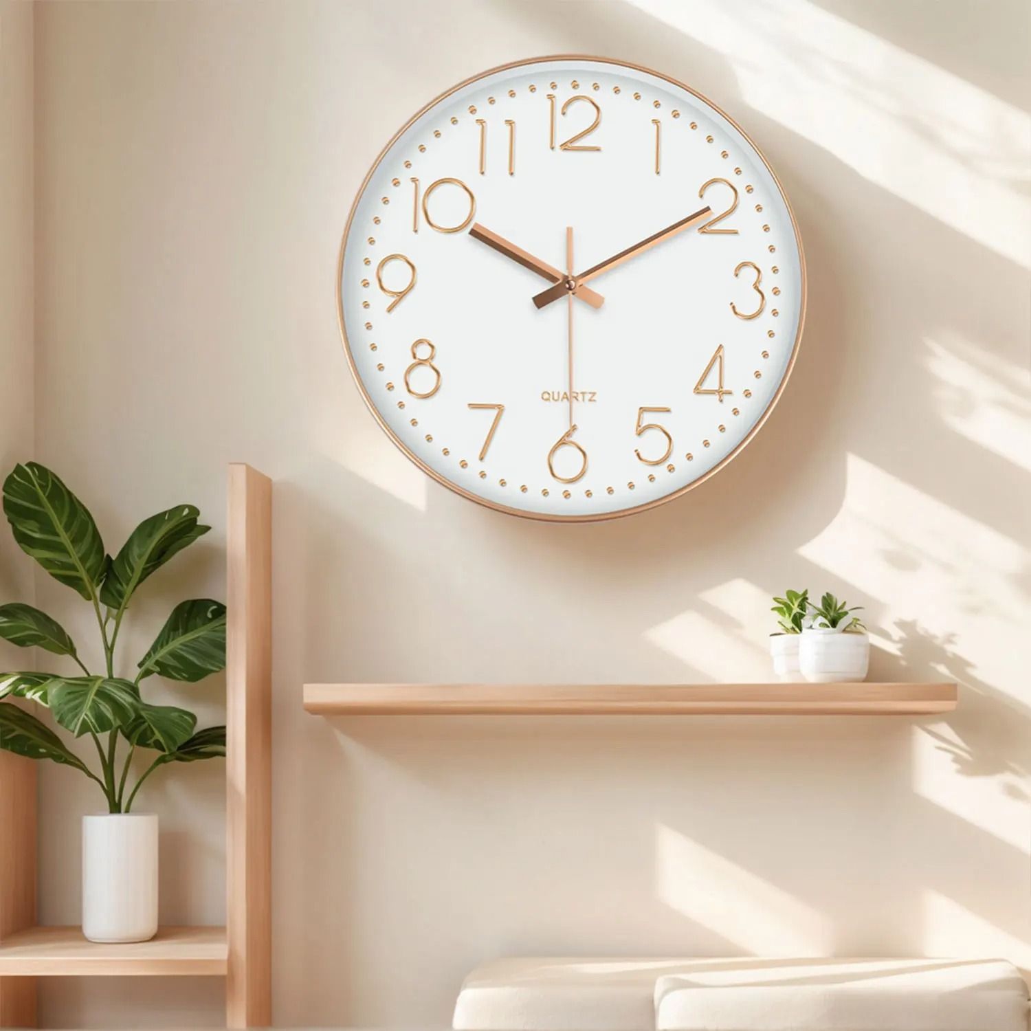 Minimalist Cubic Digital Quartz Wall Clock