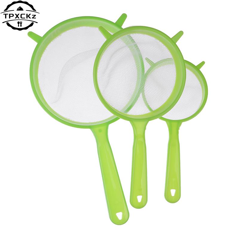 Plastic Fine Mesh Strainer Sifter Tea Juice Flour Colander Baking Tools Sieve Pastry Kitchen Accessories