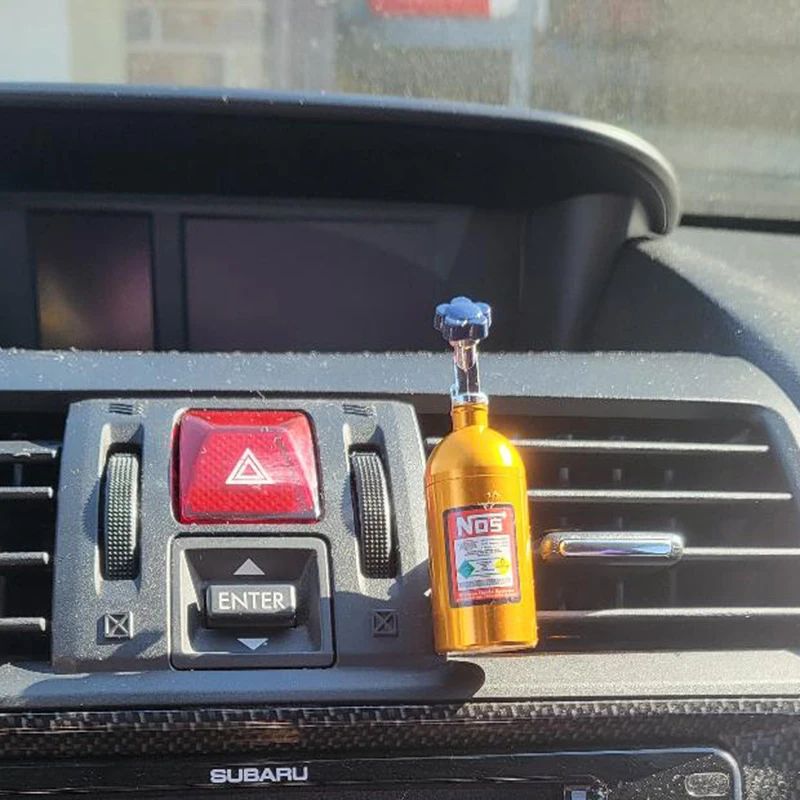 Turbo NOS Car Air Freshener – Aluminum Vent Clip Solid Perfume Fragrance Diffuser Car Ornament