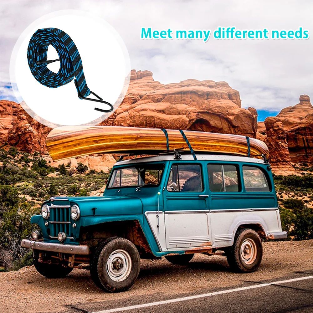 Heavy Duty Bungee Cords Set Elastic Luggage Straps with Hooks