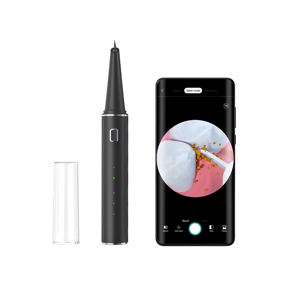 USB Rechargeable Electric Dental Scaler Ultrasonic Tartar Remover with LED Precision Teeth Cleaner