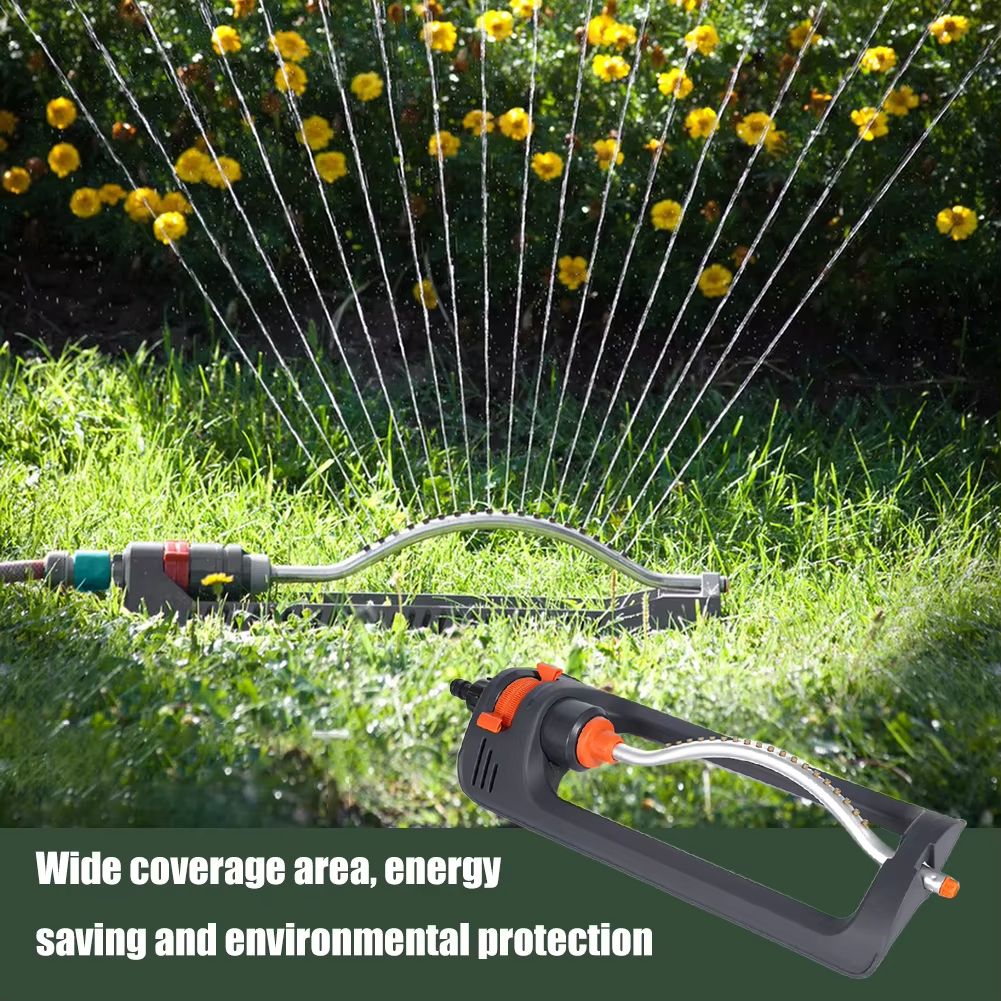 Oscillating Swing Sprinkler – Rustproof Automatic Lawn Irrigation with 4 Spray Modes