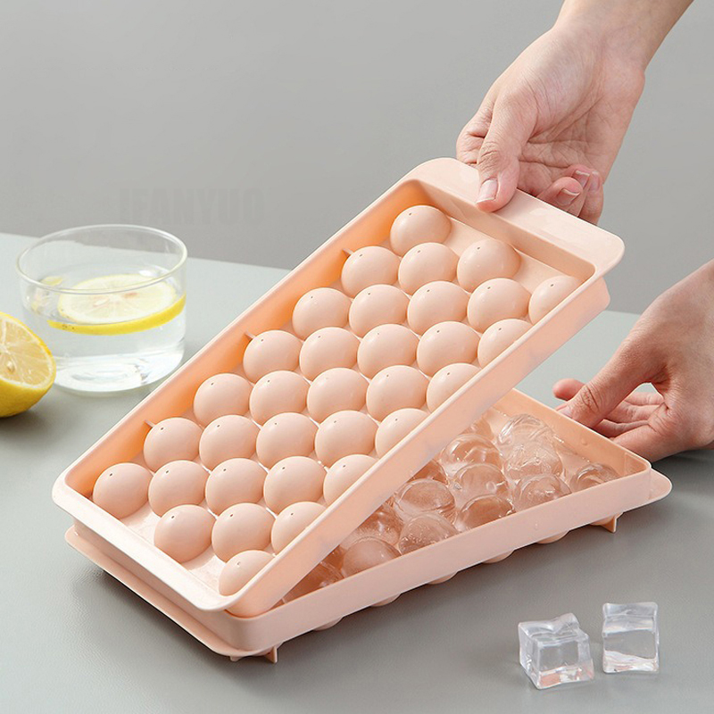 Frozen Whiskey Ball Popsicle Ice Cube Tray Box Ice Boll Hockey PP Mold DIY Lollipop Kitchen Tools Accessories