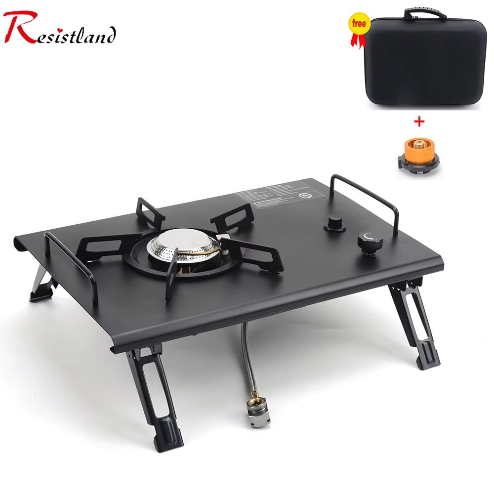 TrailFlex IGT Folding Camp Table with Removable Gas Stove Slot