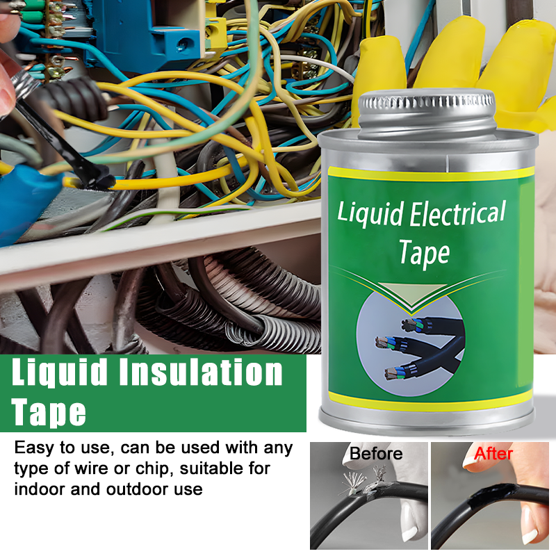 Liquid Electrical Insulation Tape, Waterproof Rubber Sealant for Wire & Cable Repair, Fast-Drying Line Glue Paste