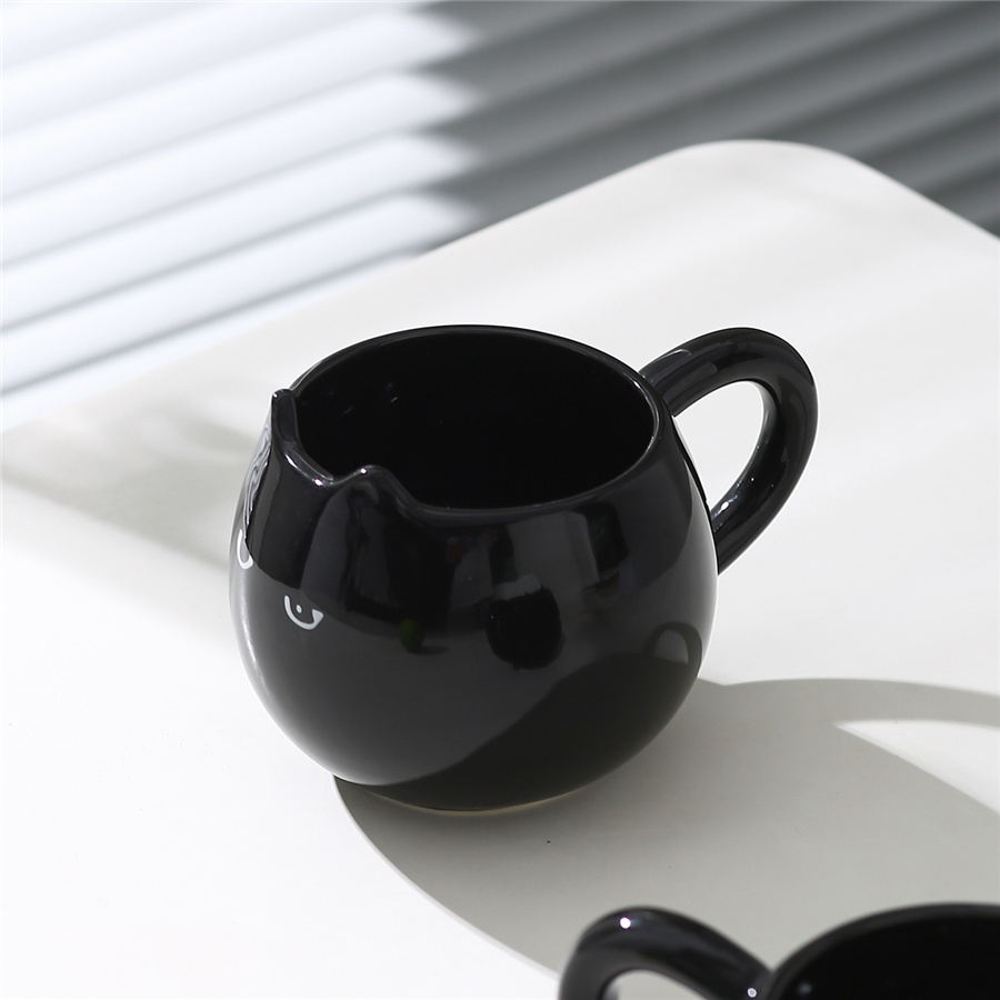 Cat-Shaped Ceramic Coffee Mug Creative Drinking Cup for Cat Lovers
