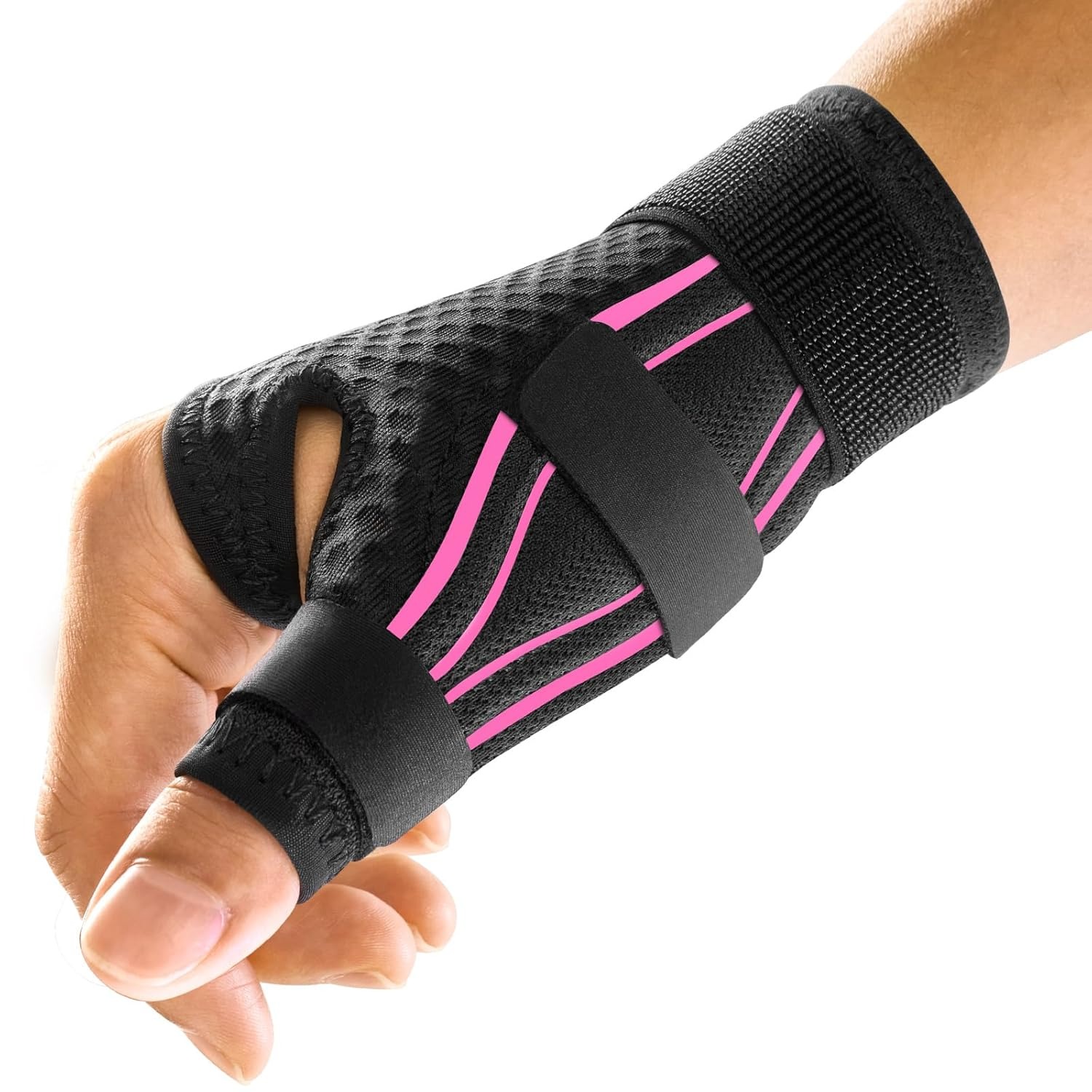 Adjustable Wrist Support Brace, Breathable Wrist Splint for Pain Relief and Sports Stability