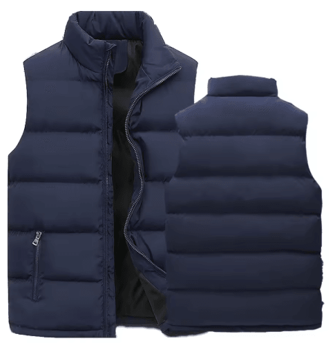 Mens Winter Vest Jacket Warm Waterproof Sleeveless Zipper Waistcoat