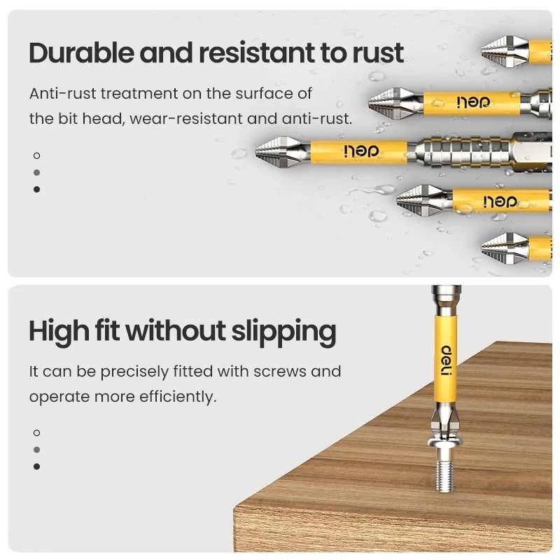 Non Slip PH2 Magnetic Batch Bit Cross Screwdriver Set