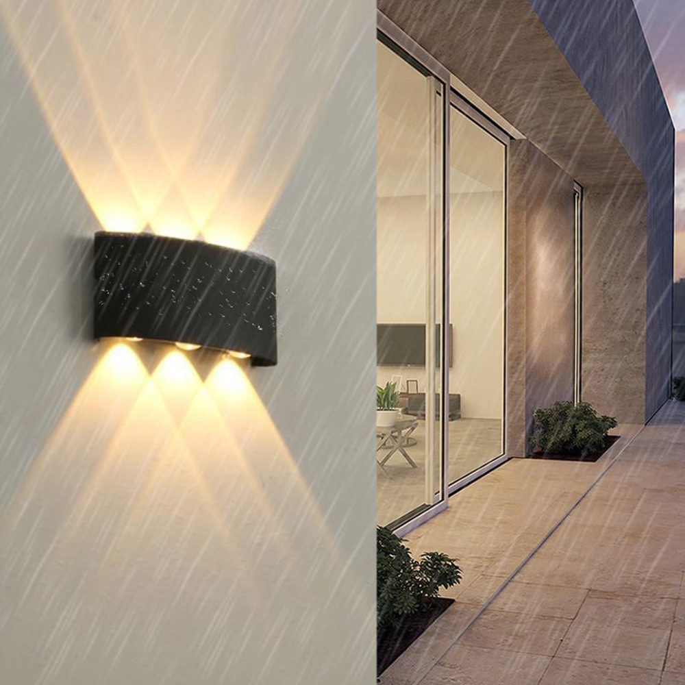 Aluminum Decorative Lighting, Outdoor Waterproof Wall Lamps, Bedroom Living Room Wall Lights, Exterior Lamp Fixture