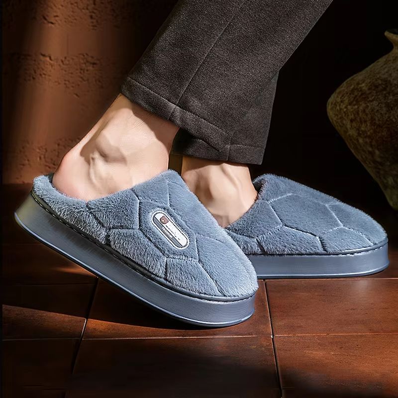 CozyStride Non-Slip Winter House Slippers for Men and Women in Big Sizes