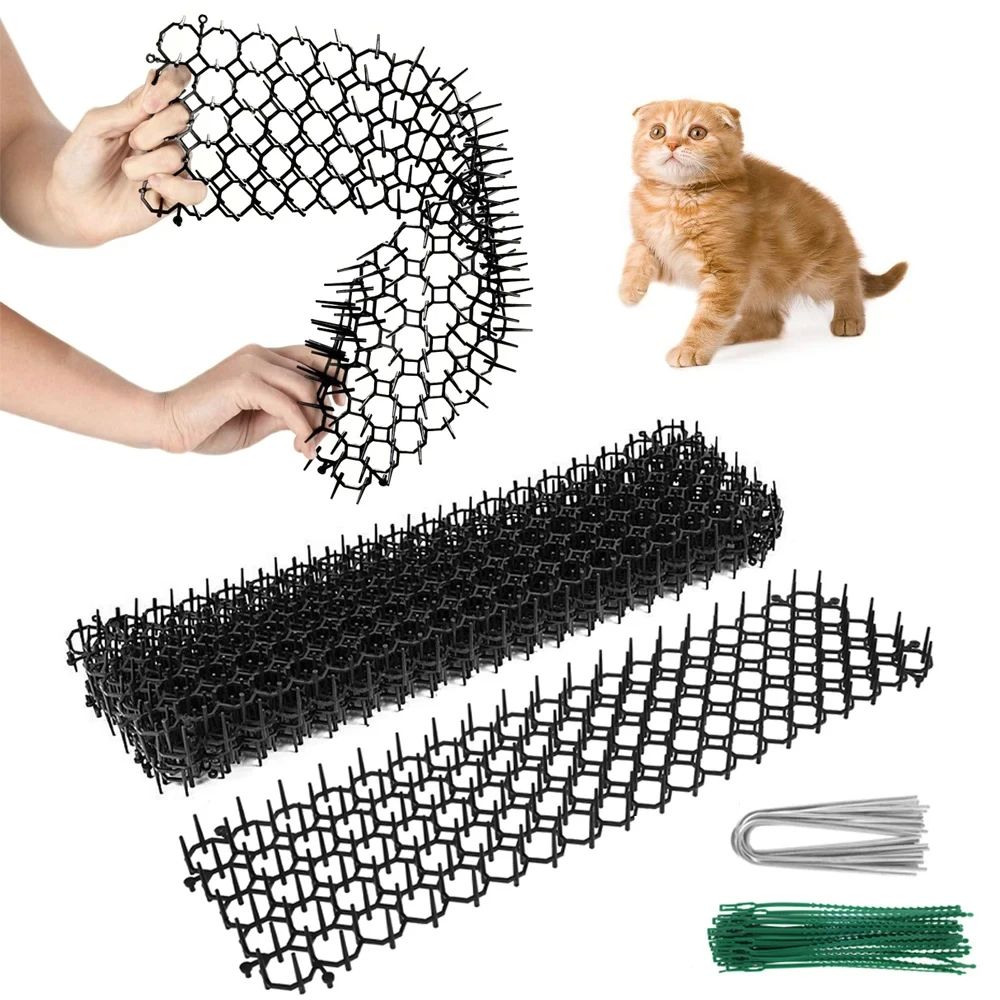 Garden Cat Deterrent Prickle Mat Set