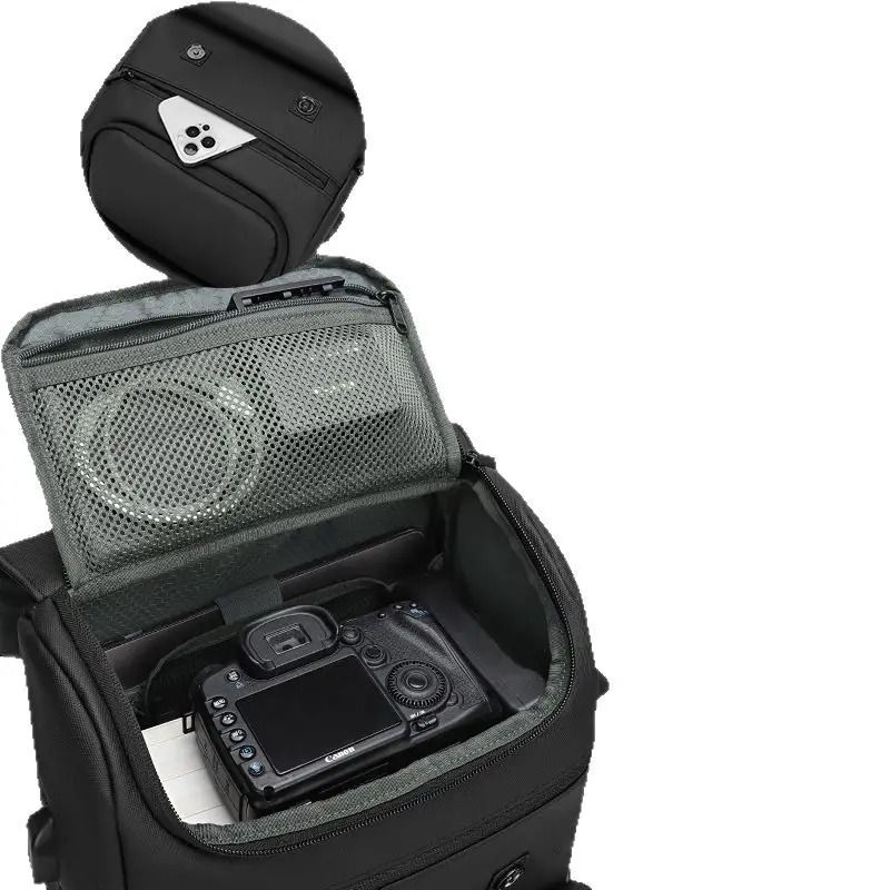 Large Capacity Camera Backpack Double Shoulder Travel Photography Bag