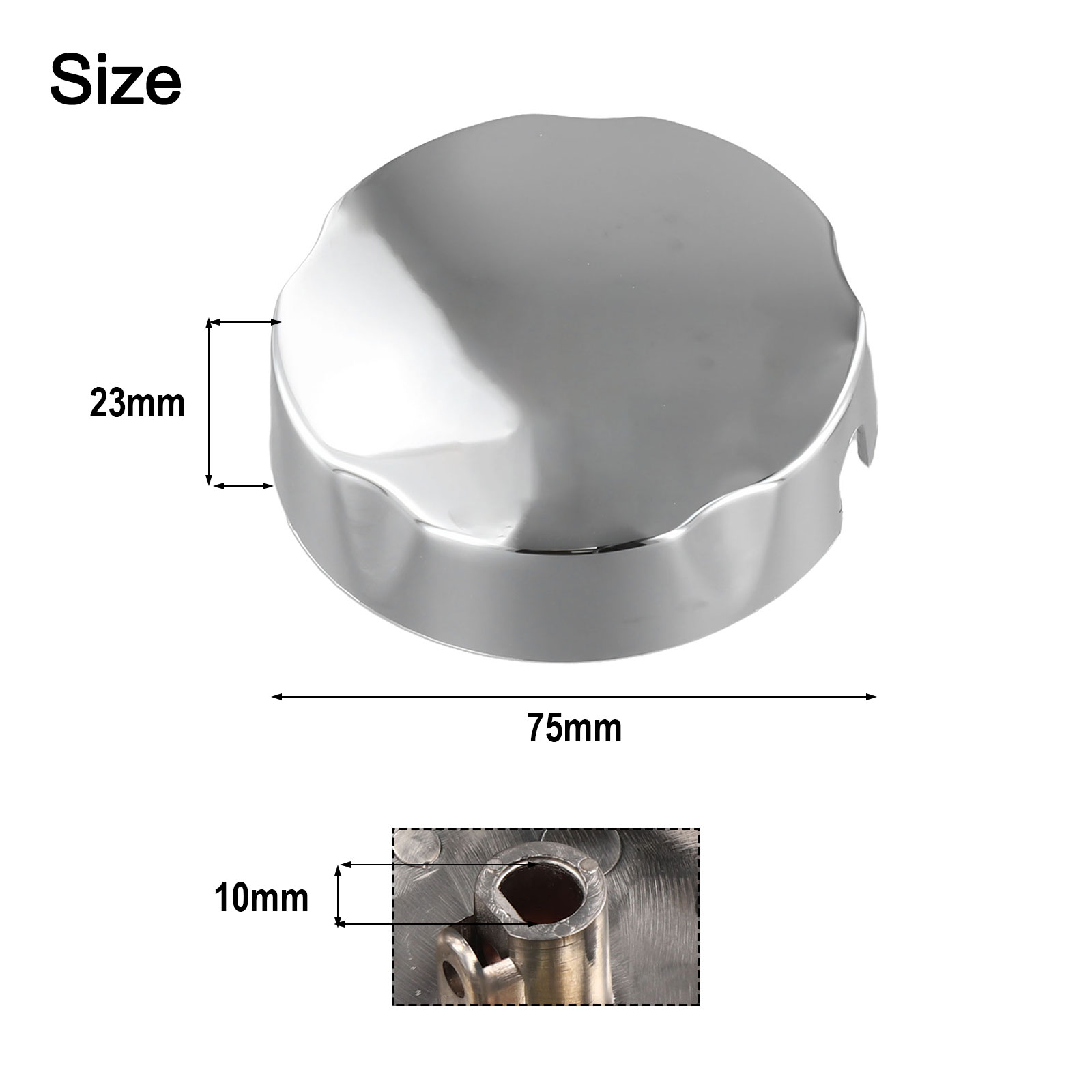 Plastic Chrome Knob for Rotating Bath Control, Elegant Bathroom Accessories