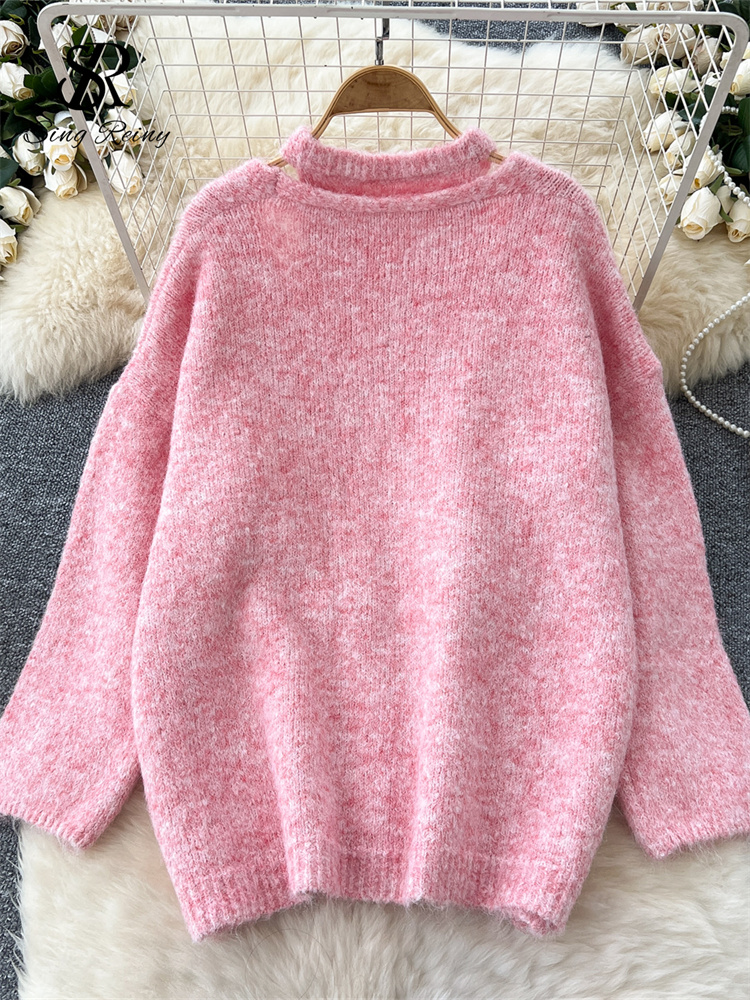 Warm Loose Cardigan, Solid Cashmere Sweater Long Sleeves, Sleeveless Knitting Tank Top Winter Casual Tops