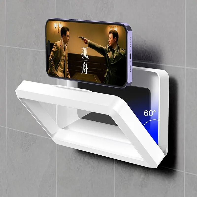 Universal Waterproof Anti-Fog Shower Phone Holder and Bathroom Media Station