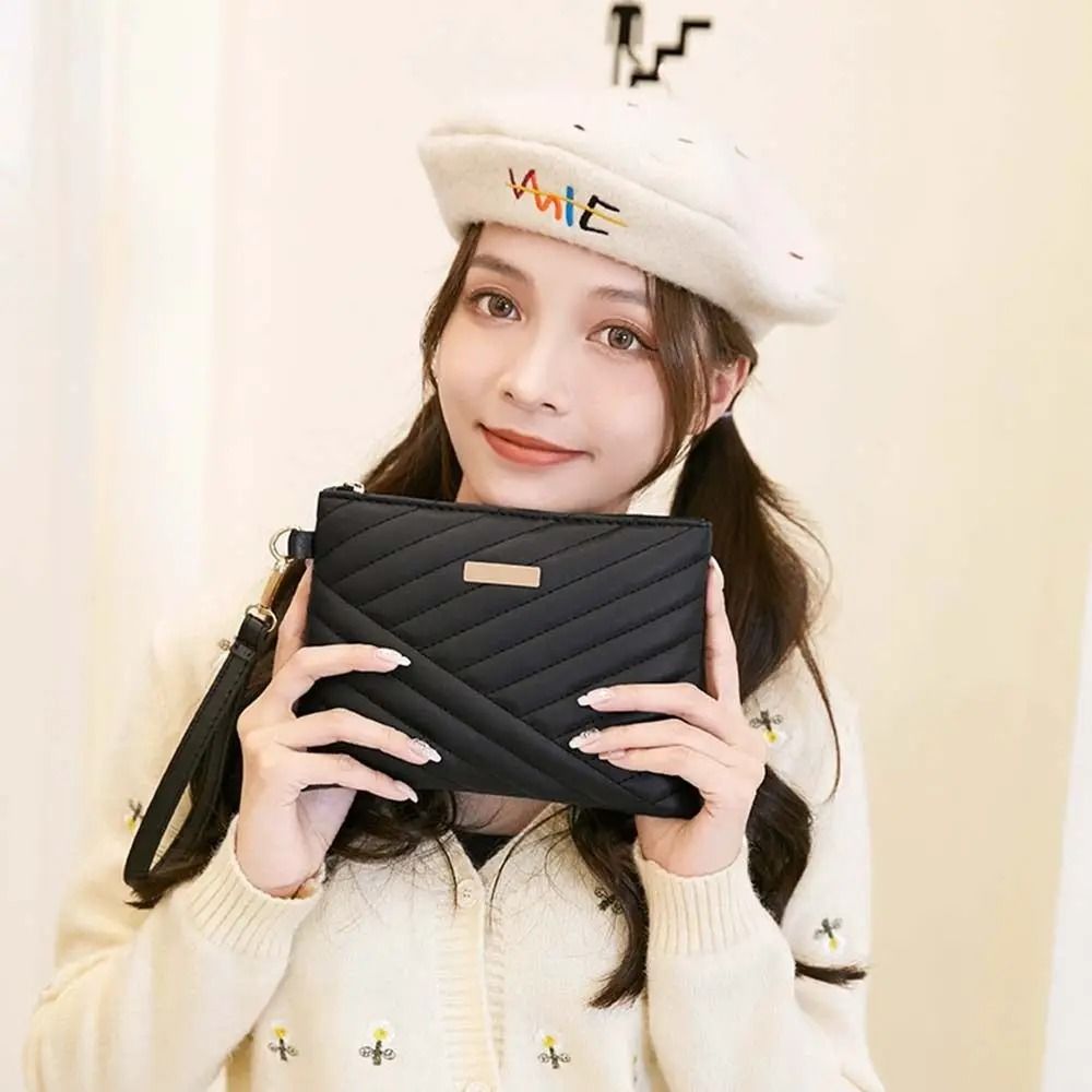 Stylish Women's Leather Envelope Wristlet