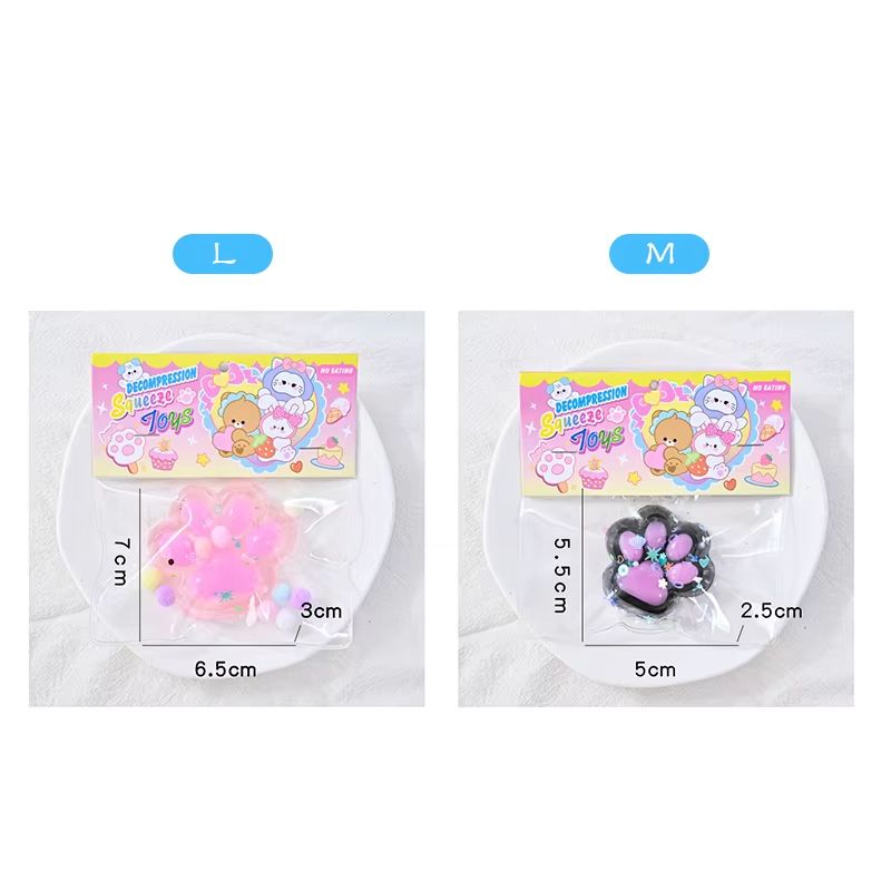Kawaii Taba Cat Paw Plush Fidget Squeeze Toy