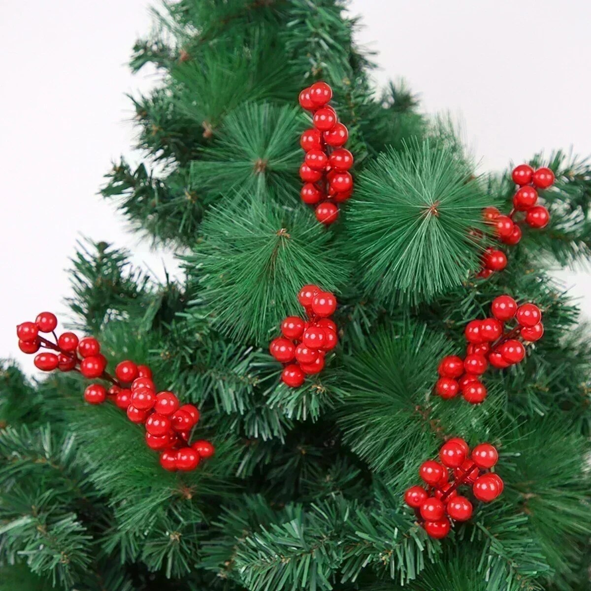 Christmas Simulation Berry: Artificial Flower Fruit Cherry Plants - Home Party Decoration DIY Gift (1-10pcs)