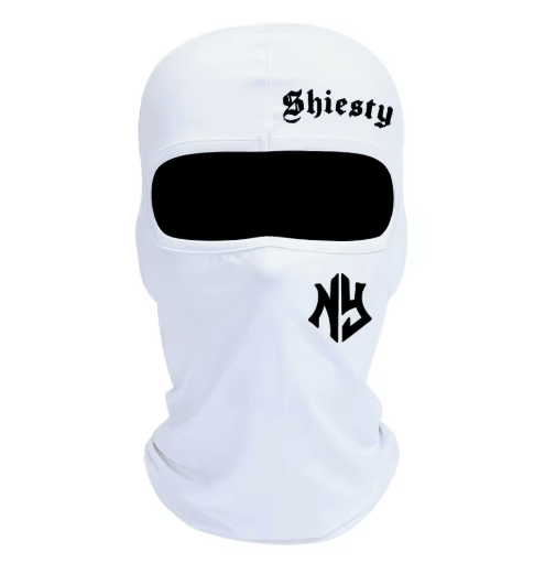 Letter Print Balaclava Face Mask Windproof and Sun Protection Cycling Hat Unisex