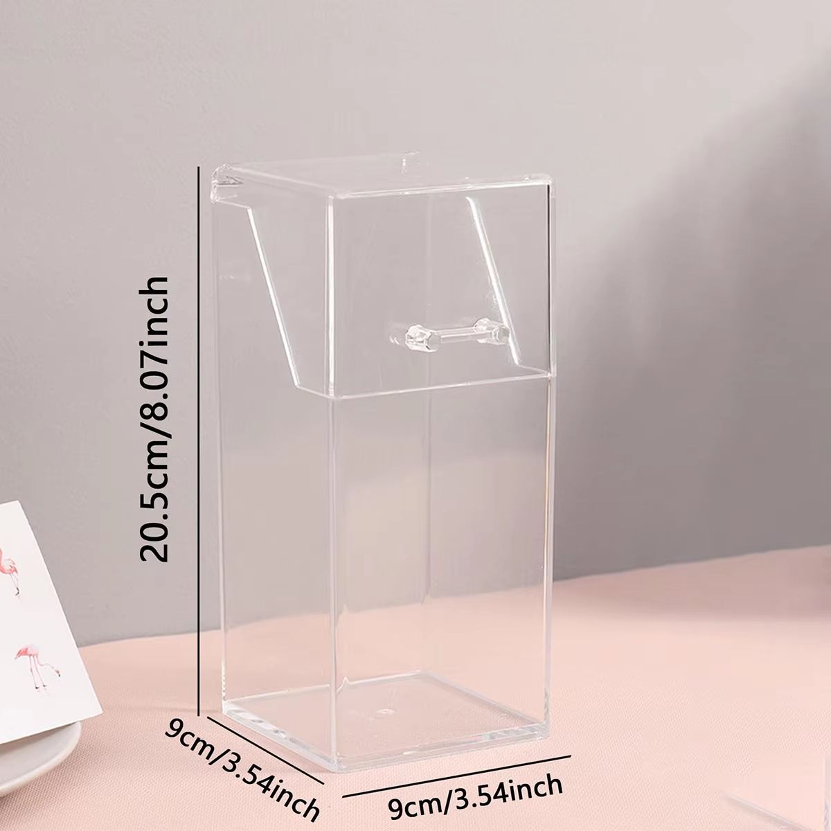 Clarity Stand Makeup Brush Holder – Simple Transparent Storage Box