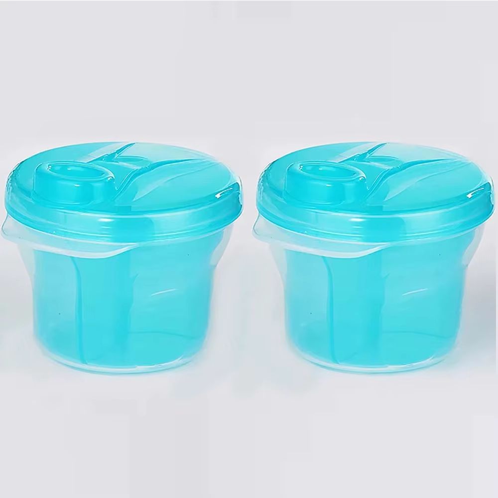 Rotating Double-Layer 3-Grid Baby Milk Powder Container and Travel Snack Box