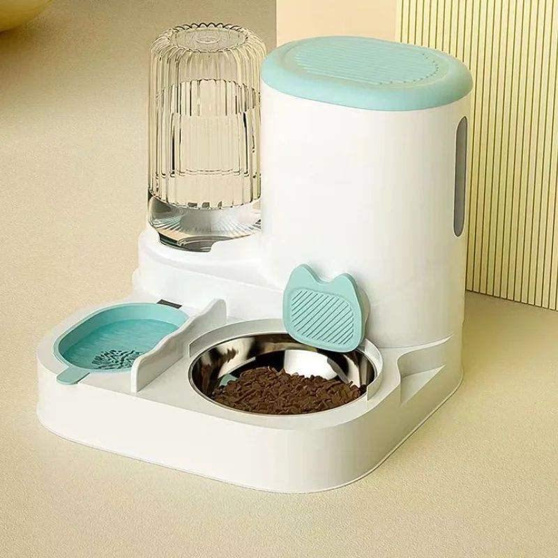 2-in-1 Automatic Pet Feeder & Water Dispenser – Gravity Cat & Dog Bowl Food and Drinking Station