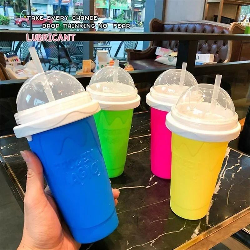 300ML Instant Quick-Frozen Slushy Maker – DIY Summer Squeeze Smoothie Cup
