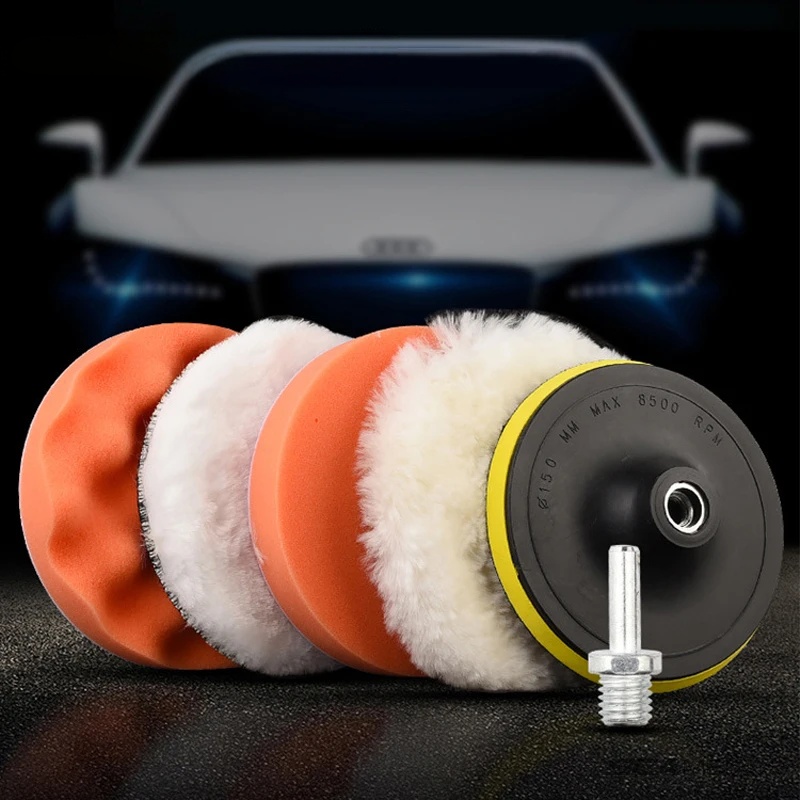 Car Polishing Sponge Pads Kit Foam Pad Buffer Kit Polishing Machine Wax Pads for Removing Scratches