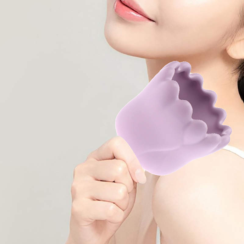 Purple Ceramic Gua Sha Massager, High Quality Face, Body Massage Tool, Relief Guasha Board, Skin Care
