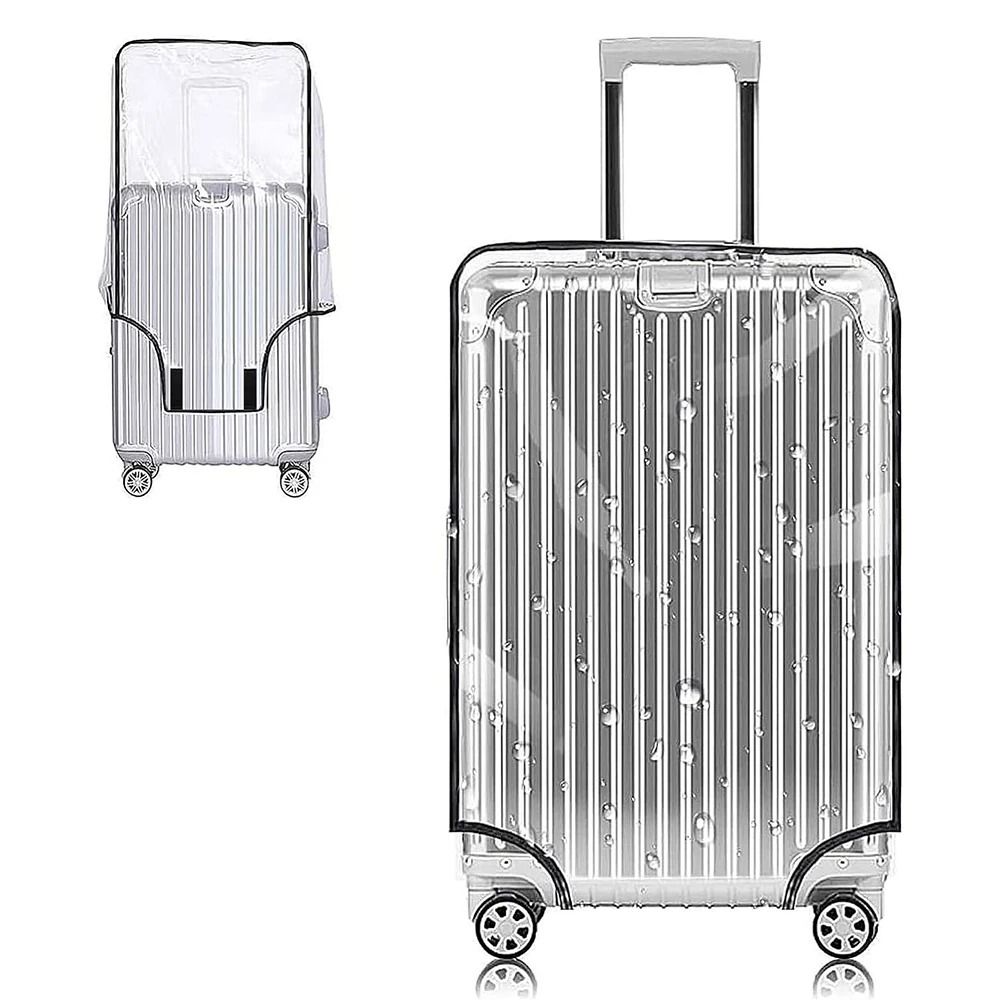 Transparent PVC Luggage Cover – Protective Waterproof Suitcase Cover for Travel