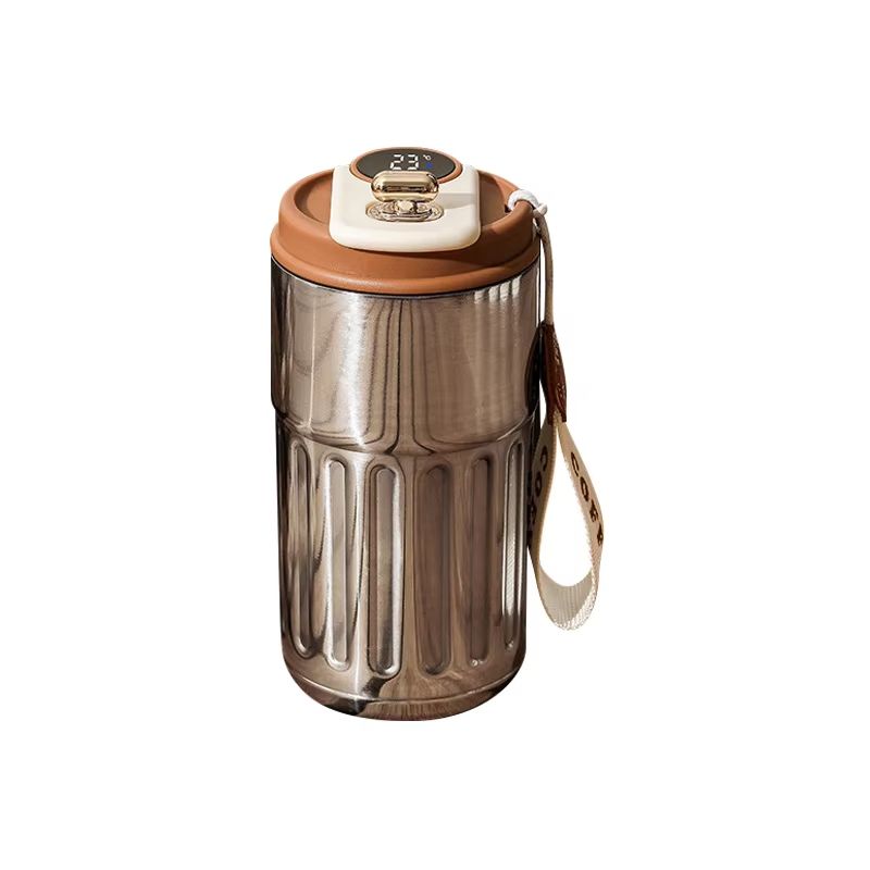 15.22fl oz Smart Display Thermos Bottle – Stainless Steel Vacuum Thermal Mug