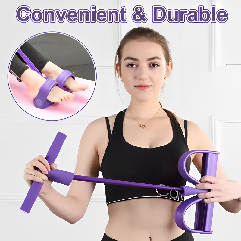 Multi-Functional Pedal Tensioner for Home Fitness Yoga Abdominal Strength and Elastic Band Workouts