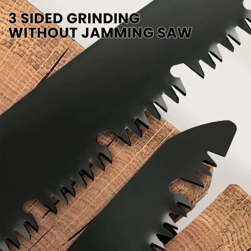 Folding Hand Saw for Wood & Garden – Sharp Wear-Resistant Steel Blade, Portable Locking Woodworking Pruning Saw