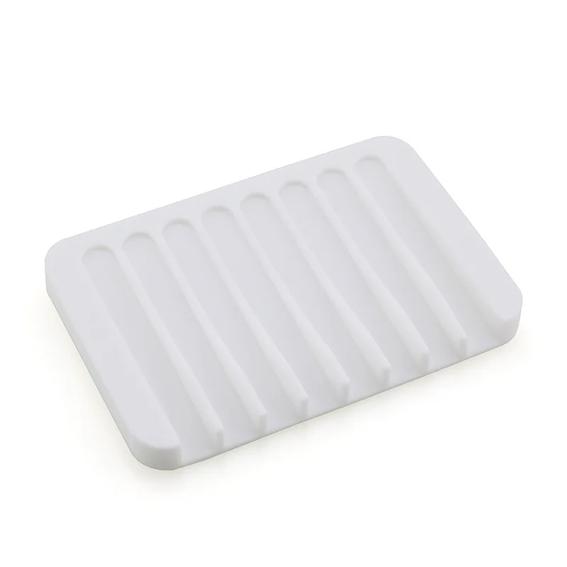 Silicone Soap Saver Waterfall Drainer, Self Draining Soap Dishes, Keep Soap Bars Dry and Clean Holder