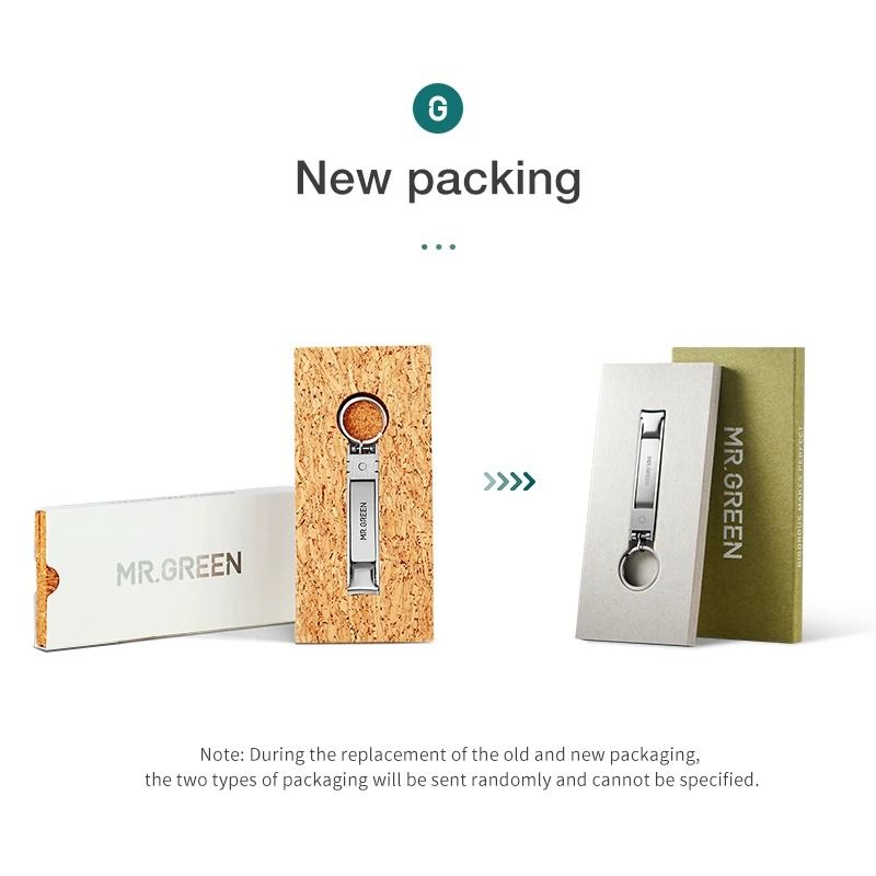 MR. GREEN Ultra-Thin Collapsible Nail Clippers